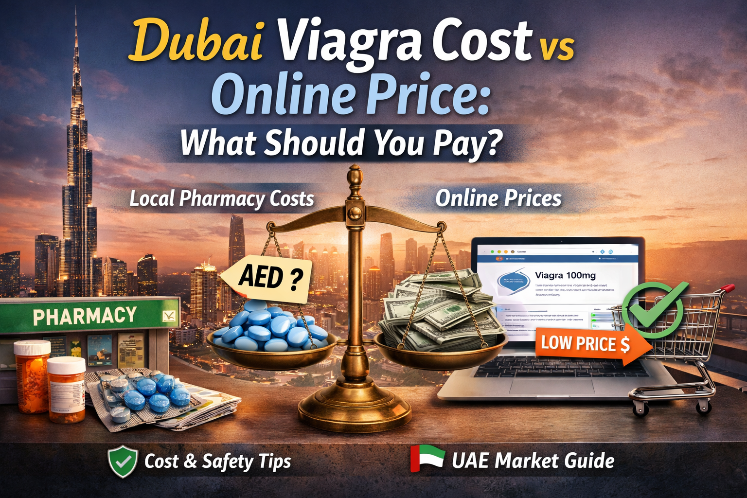 Dubai Viagra Cost vs Online Price: What Should You Pay?
