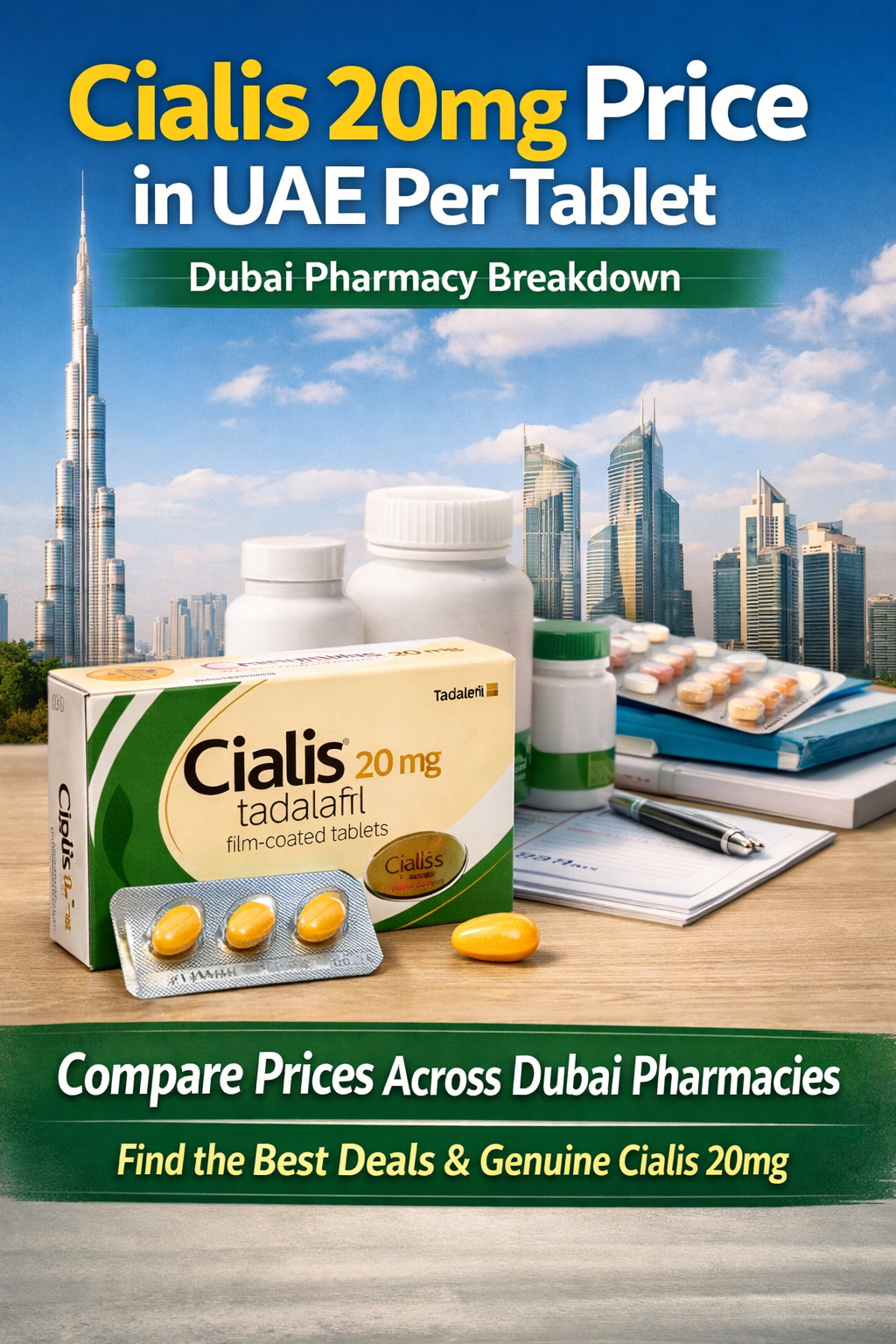 Cialis 20mg Price in UAE Per Tablet: Dubai Pharmacy Breakdown
