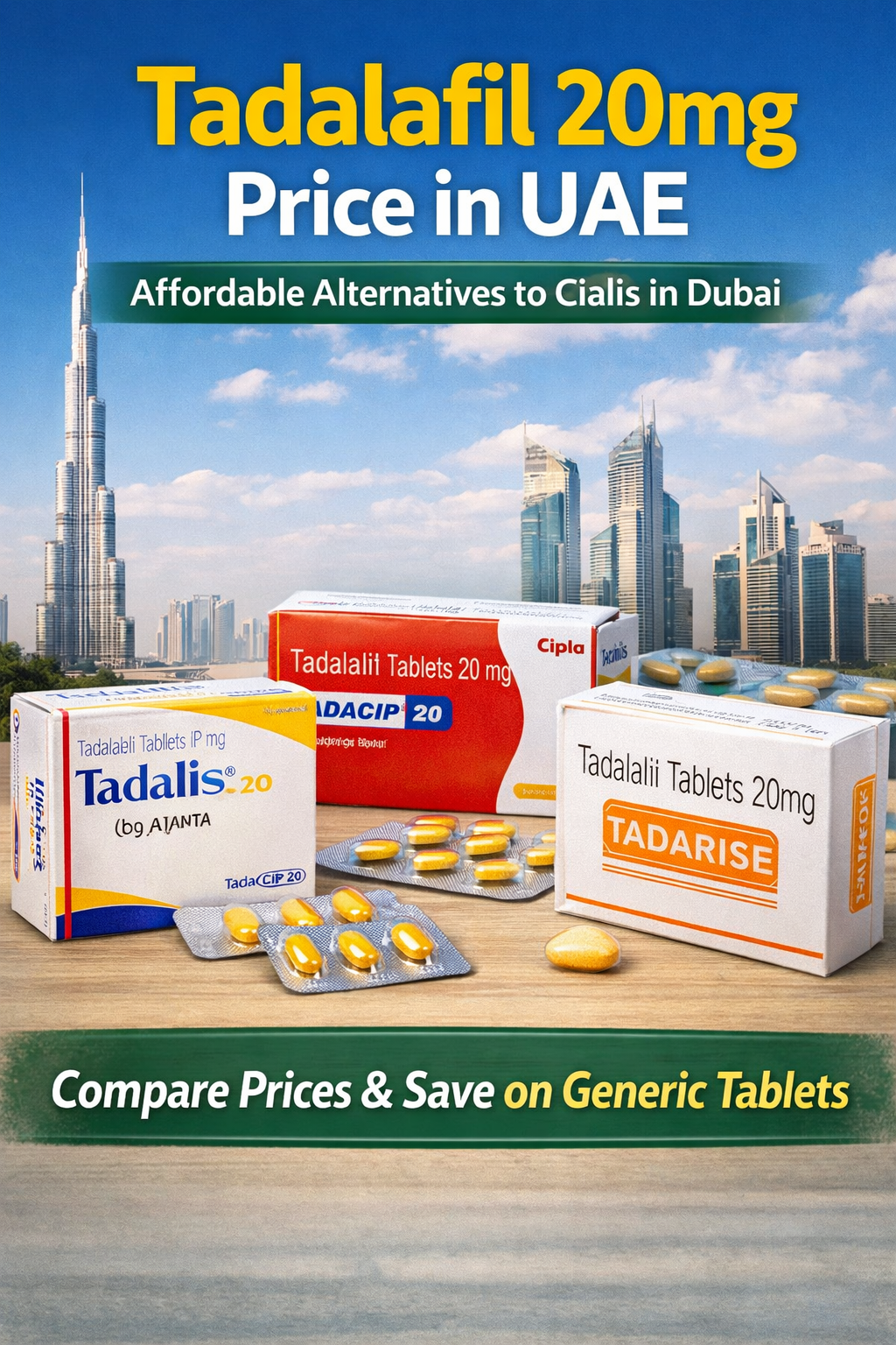 Tadalafil 20mg Price in UAE: Affordable Alternatives to Cialis in Dubai