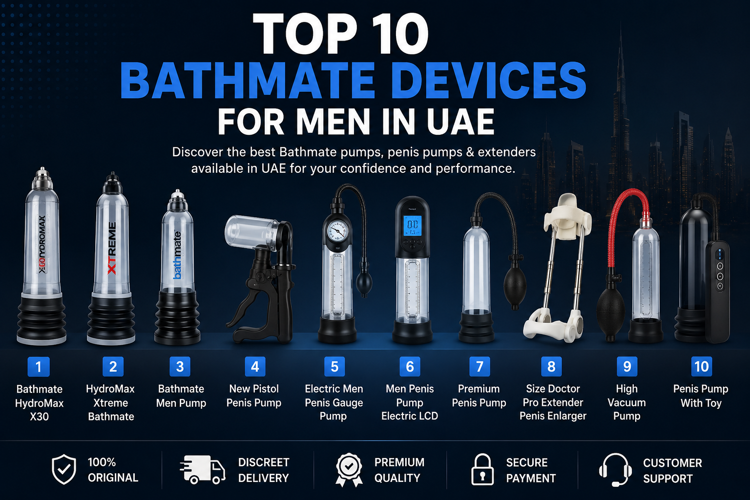 Top 10 Bathmate Devices for Men in UAE