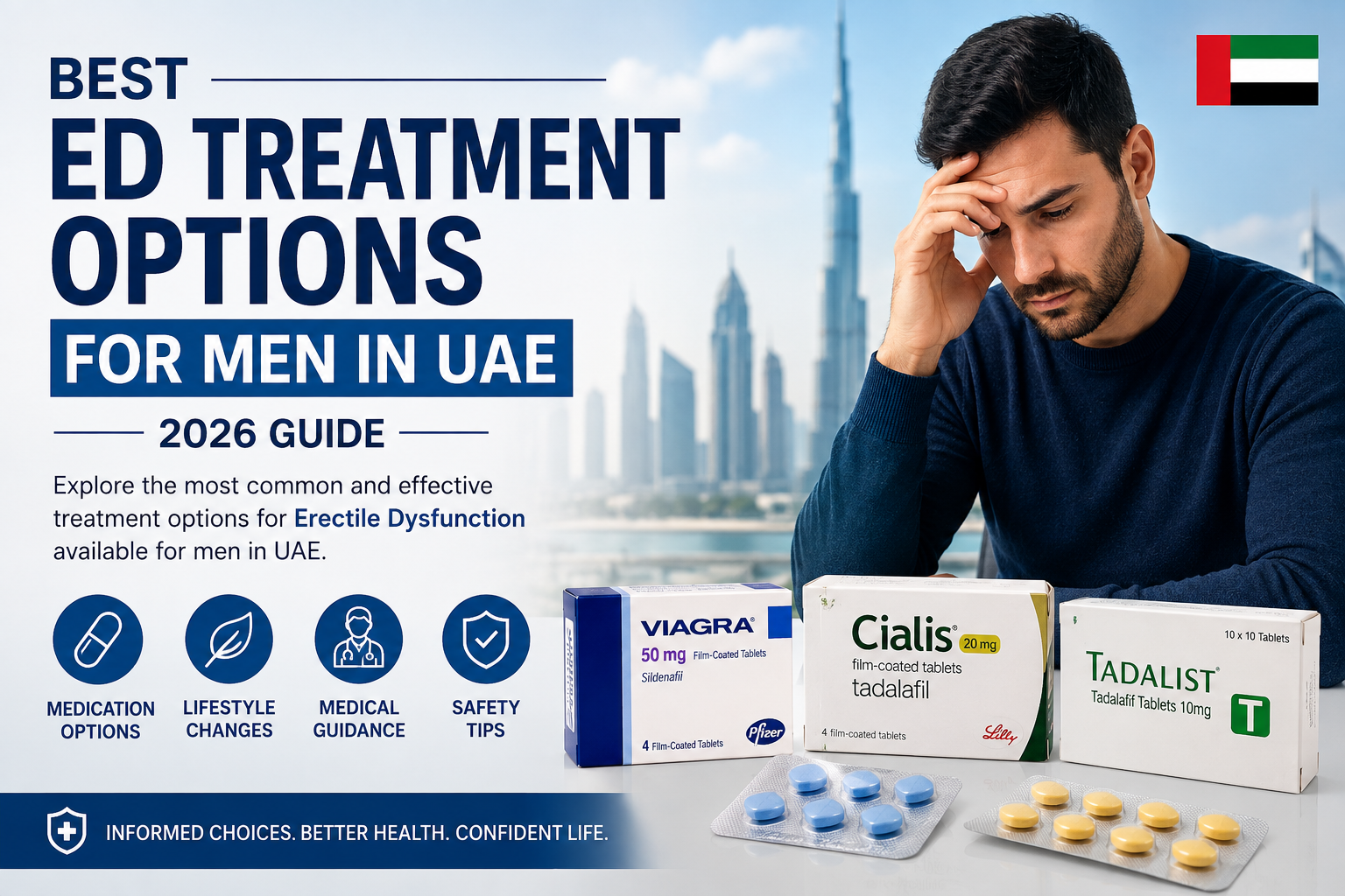 Best ED Treatment Options for Men in UAE: 2026 Guide